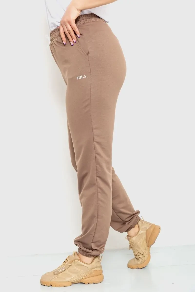 Спорт штани жіночі демісезонні, колір мокко, 129R1488 3