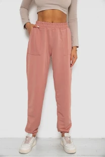 Спортивні штани жіночі, колір пудровий, 238R347-1