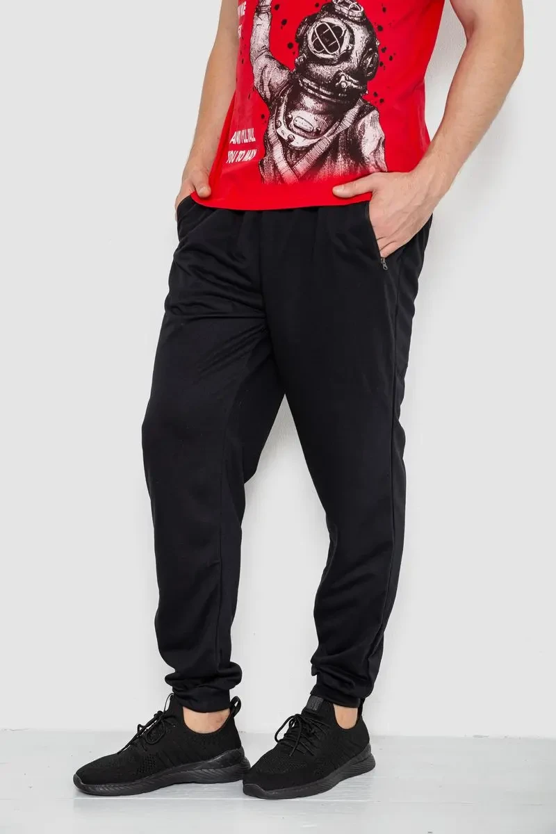 Спорт чоловічі штани, колір чорний, 244R41236 3