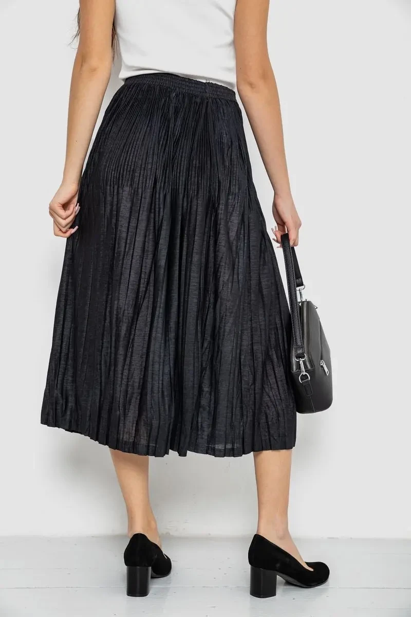 Спідниця плісована, колір чорний, 167R401 4