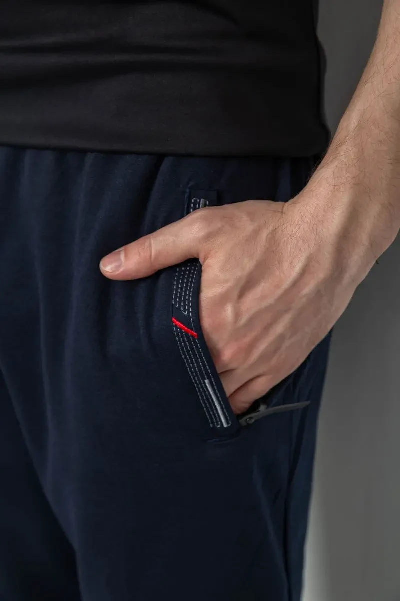 Спорт штани чоловічі, колір темно-синій, 244R41669 5