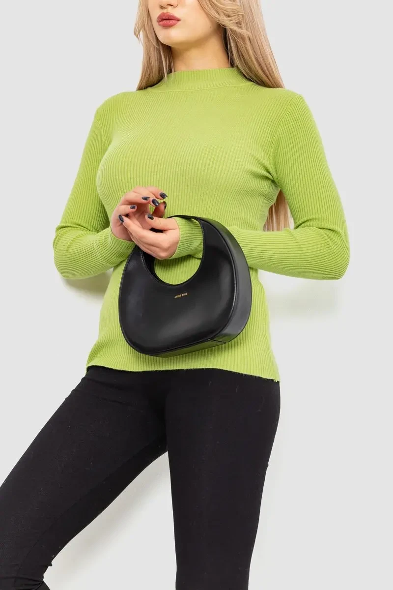 Водолазка жіноча в рубчик, колір фісташковий, 204R9029 3