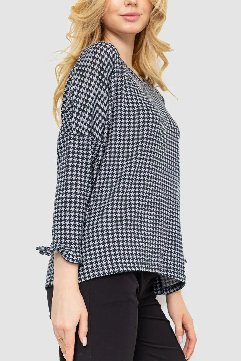 Жіноча кофта, колір сіро-чорний, 244R047 3