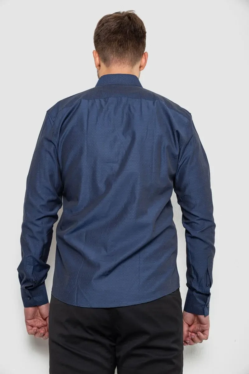 Сорочка чоловіча, колір темно-синій, 214R820 4