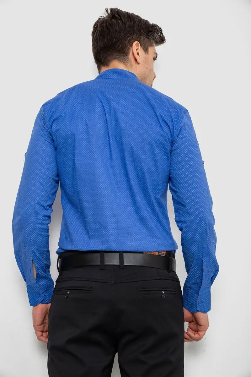 Сорочка чоловіча з принтом, колір електрик, 214R7543-5 4