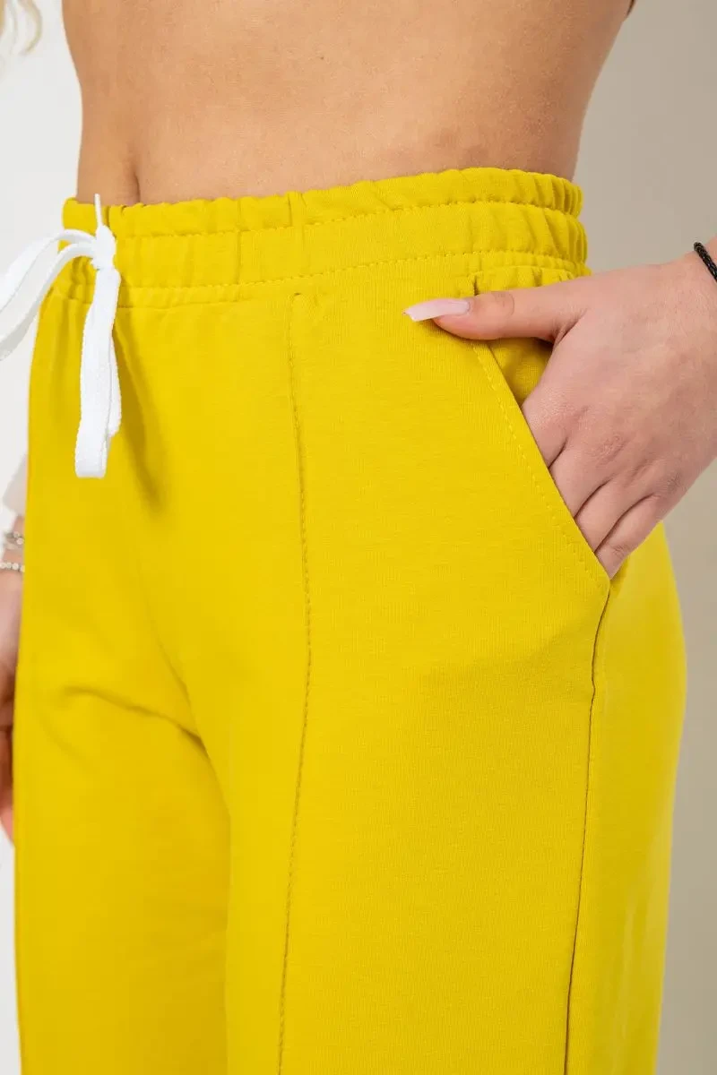 Спортивні штани жіночі, колір гірчичний, 247R4670-1 5