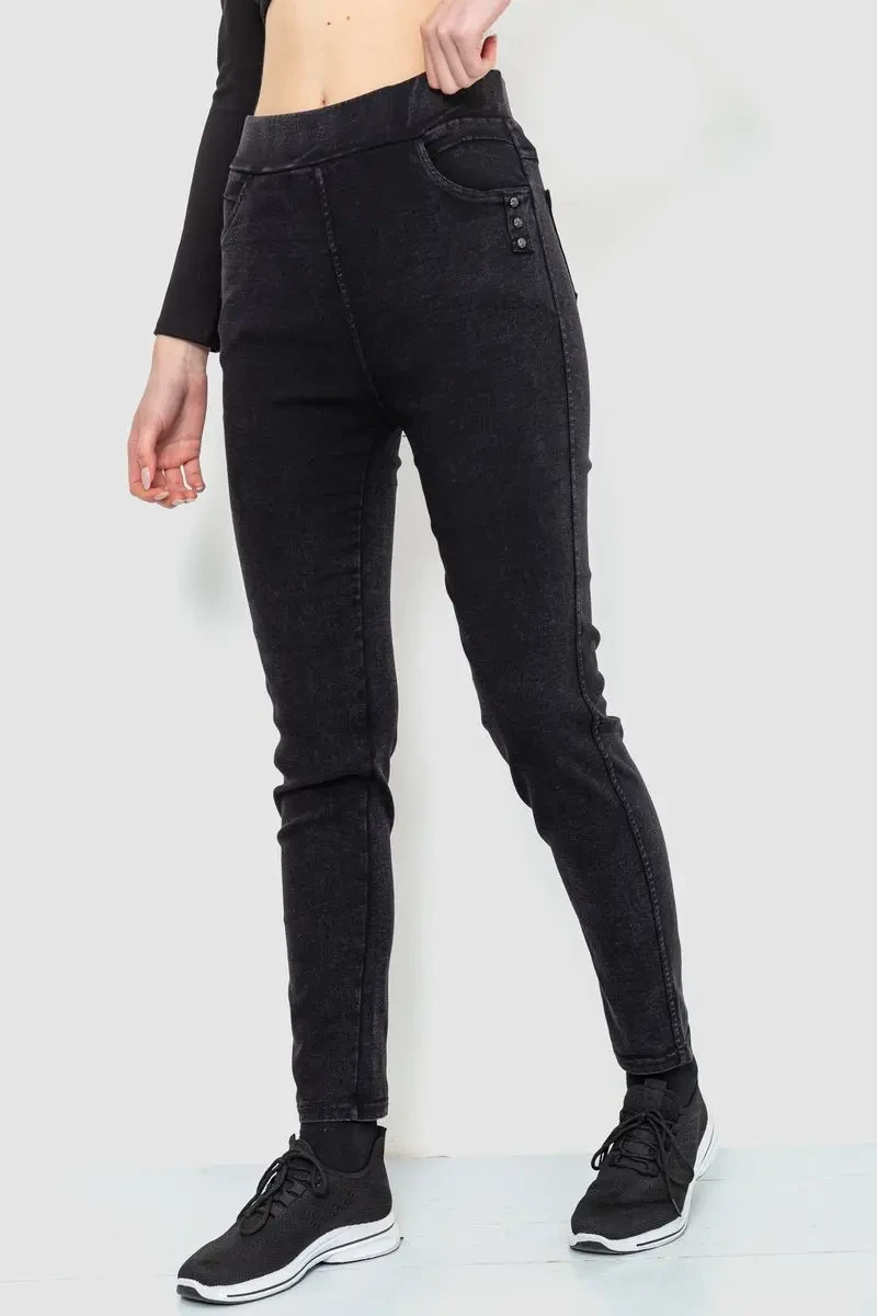 Легінси стрейч, колір чорний, 244R8270 3