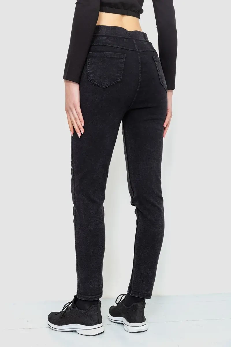 Легінси стрейч, колір чорний, 244R8270 4