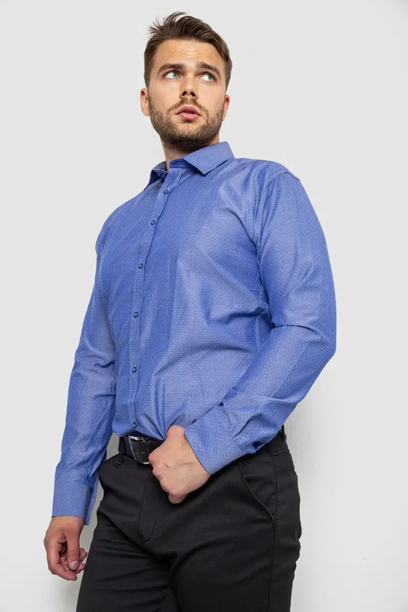 Сорочка чоловіча, колір джинс, 214R820 3