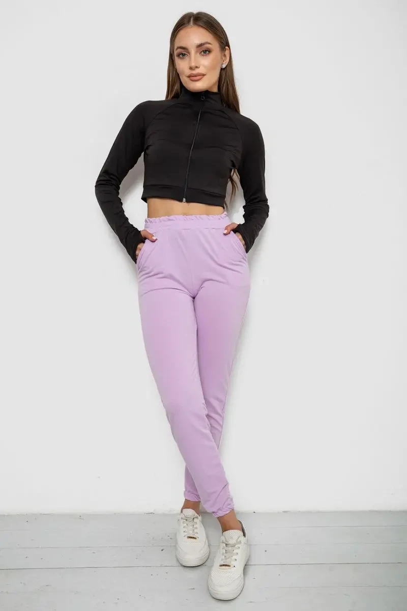 Спортивні штани жіночі, колір бузковий, 238R345 2
