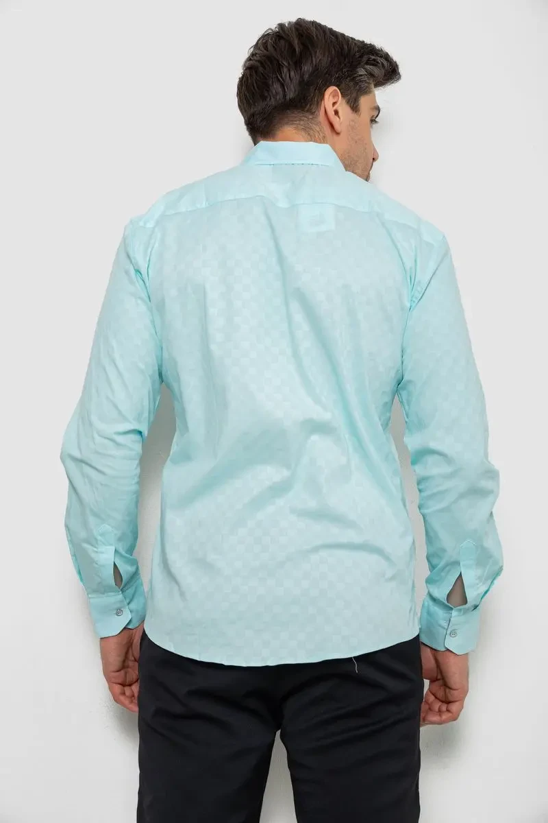 Сорочка чоловіча однотонна, колір блакитний, 214R7075 4