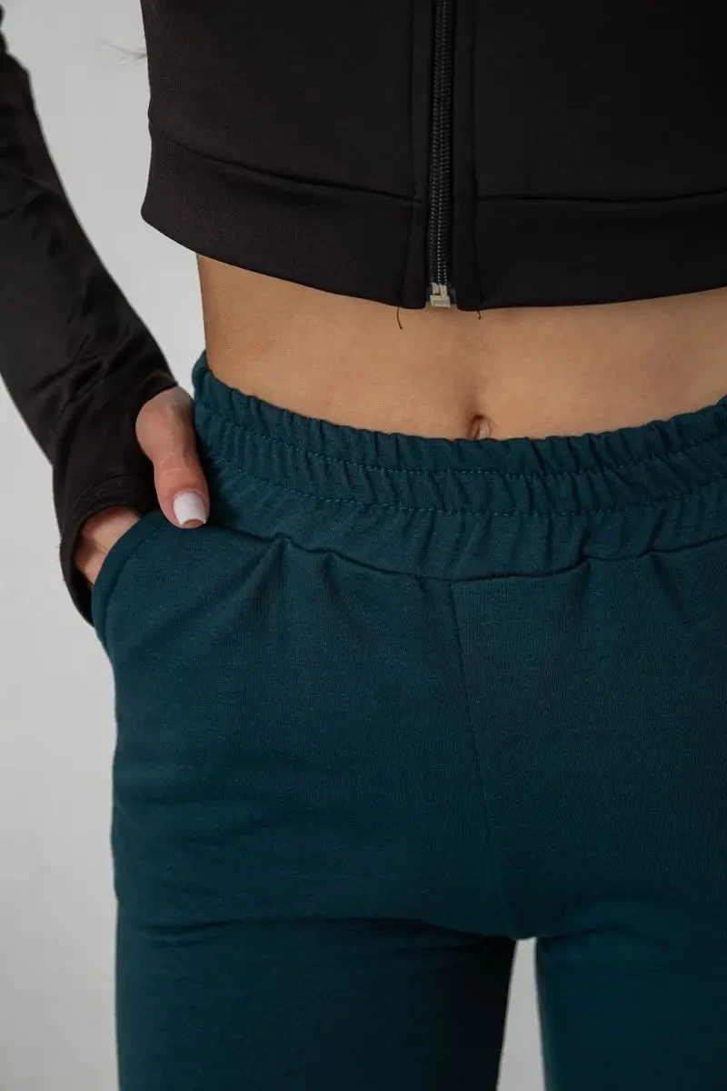 Спортивні штани жіночі, колір зелений, 238R345 5