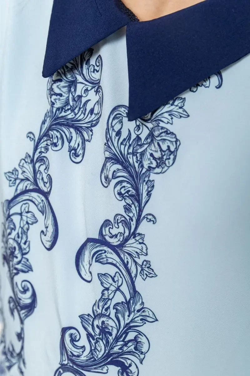 Блузка ошатна для дівчаток, колір синьо-блакитний, 172R026 5