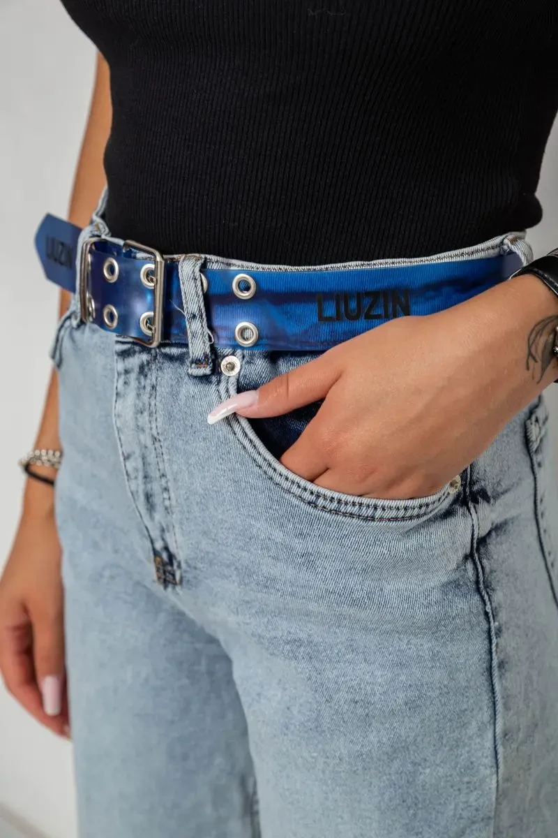 Джинси жіночі, колір блакитний, 244R00642 5