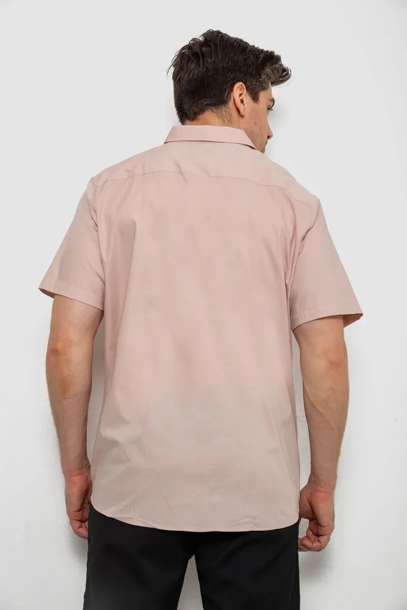 Сорочка чоловіча однотонна, колір бежевий, 214R7327-2 4