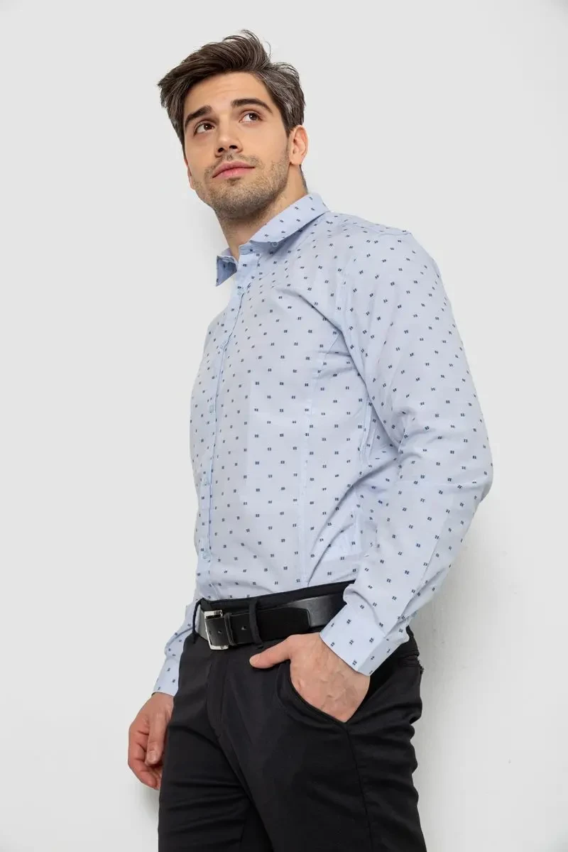 Сорочка чоловіча, колір блакитний, 214R824 3