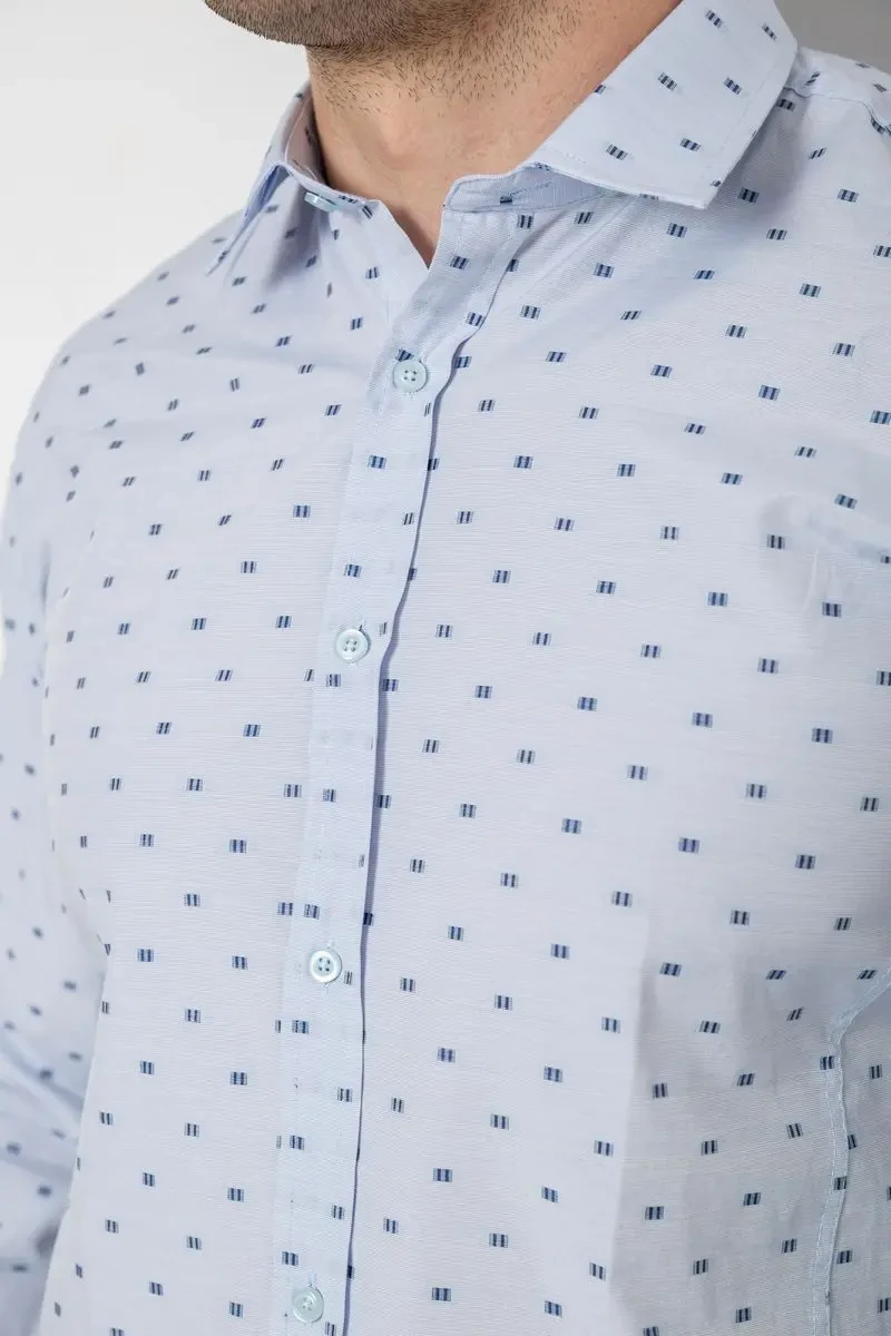 Сорочка чоловіча, колір блакитний, 214R824 5