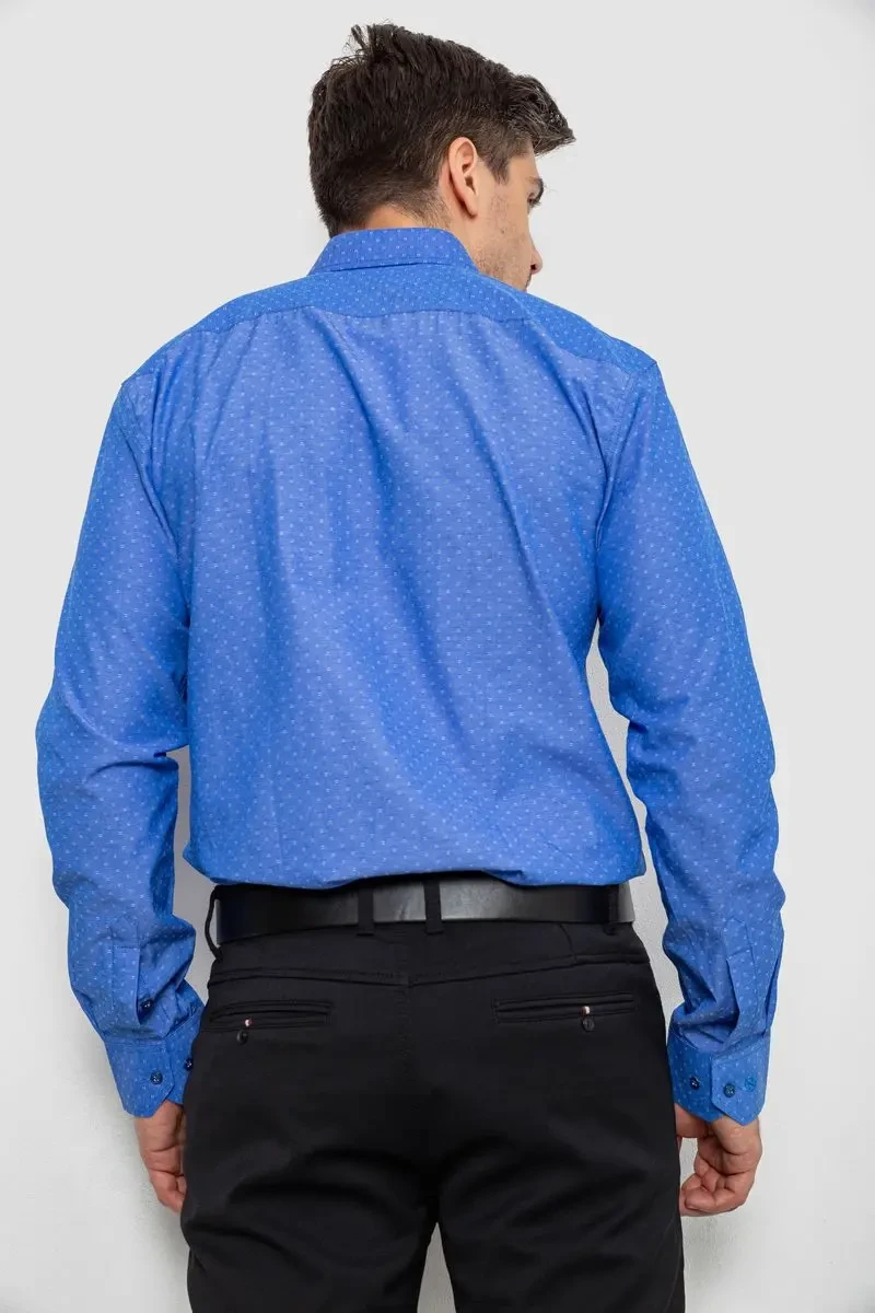 Сорочка чоловіча з довгим рукавом, колір електрик, 214R838 4