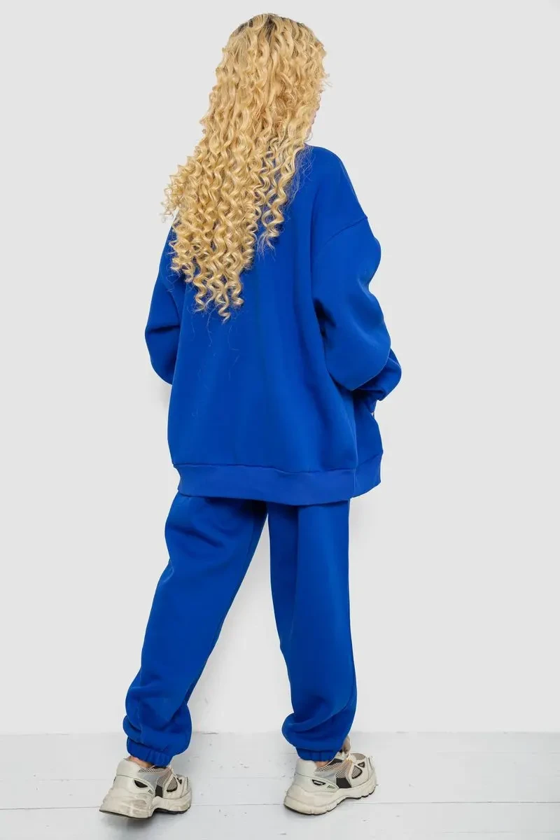 Спортивний костюм жіночий на флісі, колір електрик, 102R7723 5