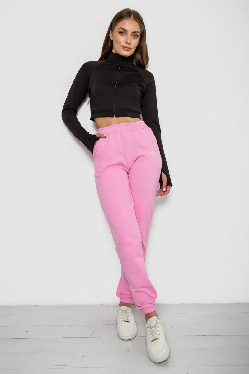 Спортивні штани жіночі, колір рожевий, 238R5052 2