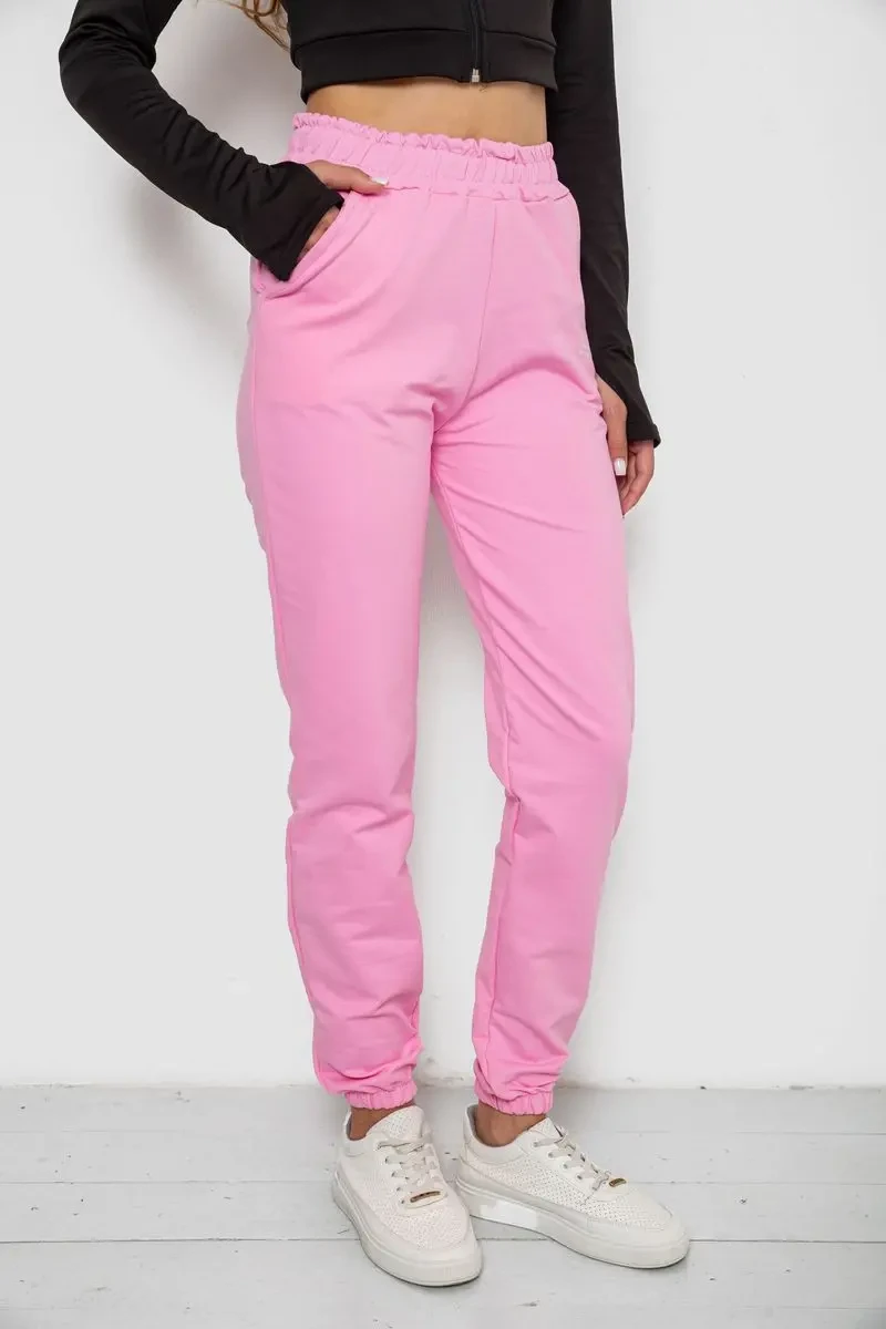 Спортивні штани жіночі, колір рожевий, 238R5052 3