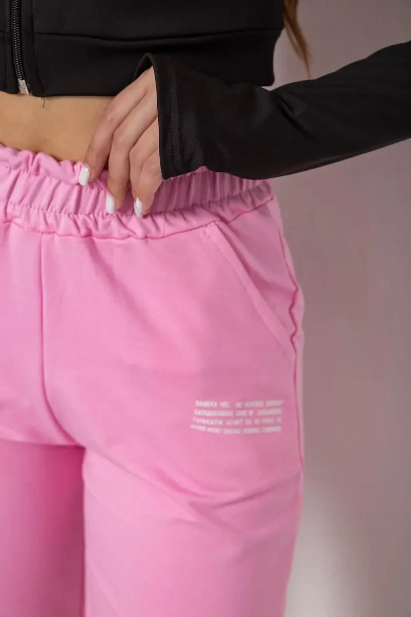 Спортивні штани жіночі, колір рожевий, 238R5052 5