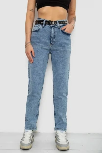 Джинси жіночі MOM стрейч, колір синій, 244R00549