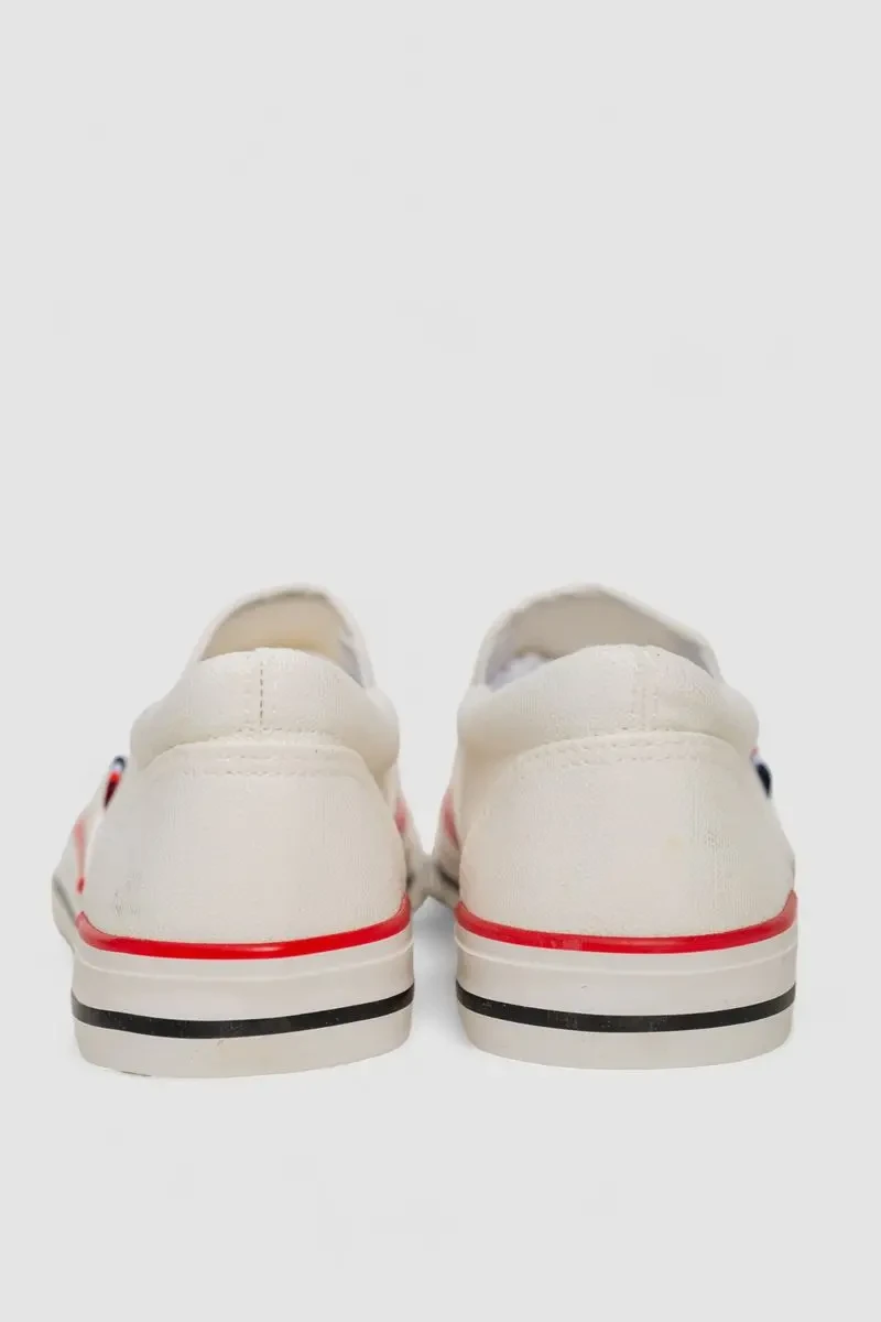 Кеди з тканини, колір білий, 248RLX02 4