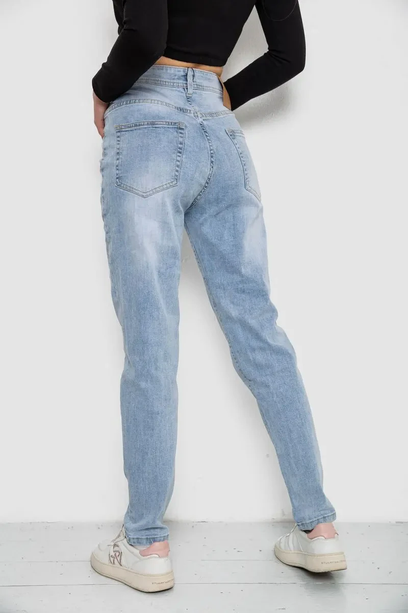 Джинси жіночі тонкі літні, колір блакитний, 244R8615-1 4