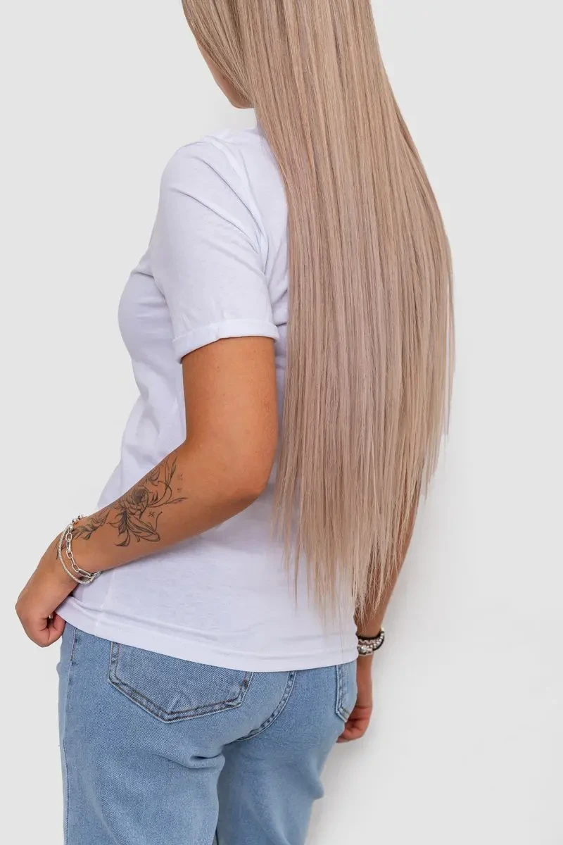 Футболка жіноча з принтом, колір білий, 238R01632 4