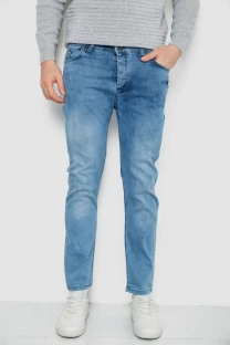 Джинси чоловічі однотонні, колір блакитний, 247R1242