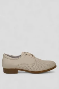 Туфлі чоловічі з перфорацією, колір бежевий, 243RC1313