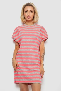 Туніка в смужку, колір рожевий, 238R801