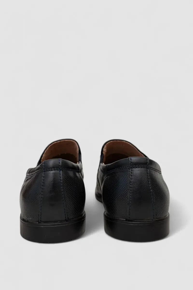 Туфлі чоловічі з перфорацією, колір темно-синій, 243RC1851 4