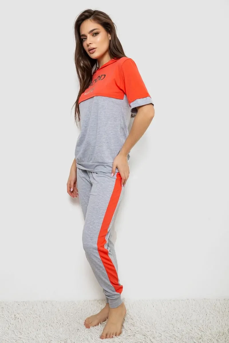 Піжама жіноча, колір сірий, 243R1488-008 3