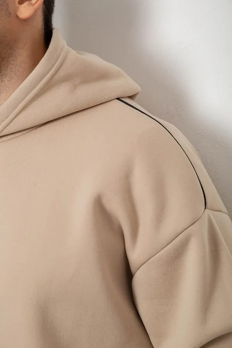 Спортивний костюм чоловічий на флісі, колір бежевий, 238R58573 5