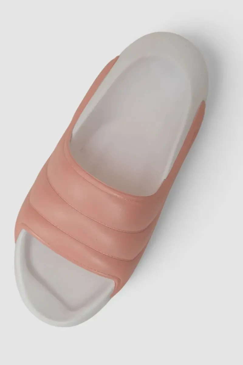 Шльопанці жіночі, колір біло-рожевий, 248RYY03 2