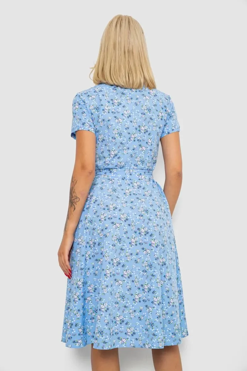 Сукня софт з принтом, колір блакитний, 230R1111 4