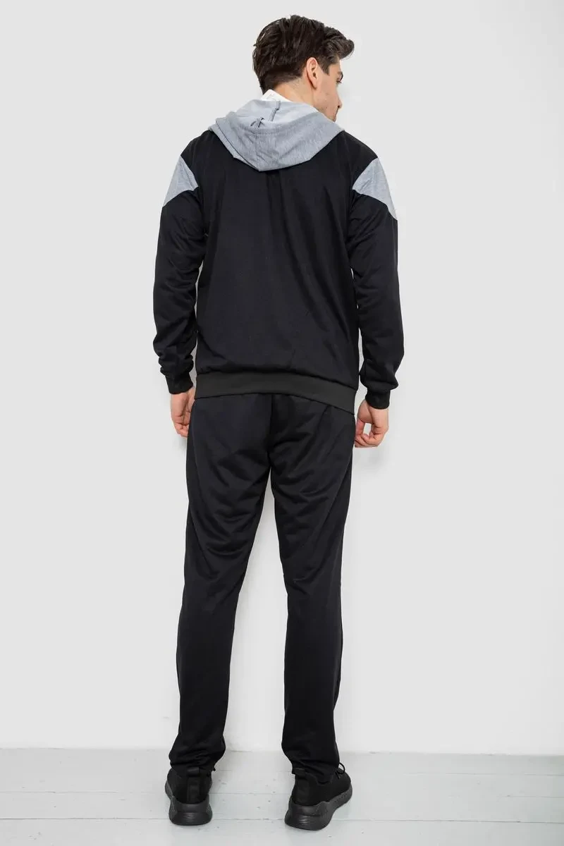 Спорт костюм чоловічий, колір чорно-сірий, 244R988 5