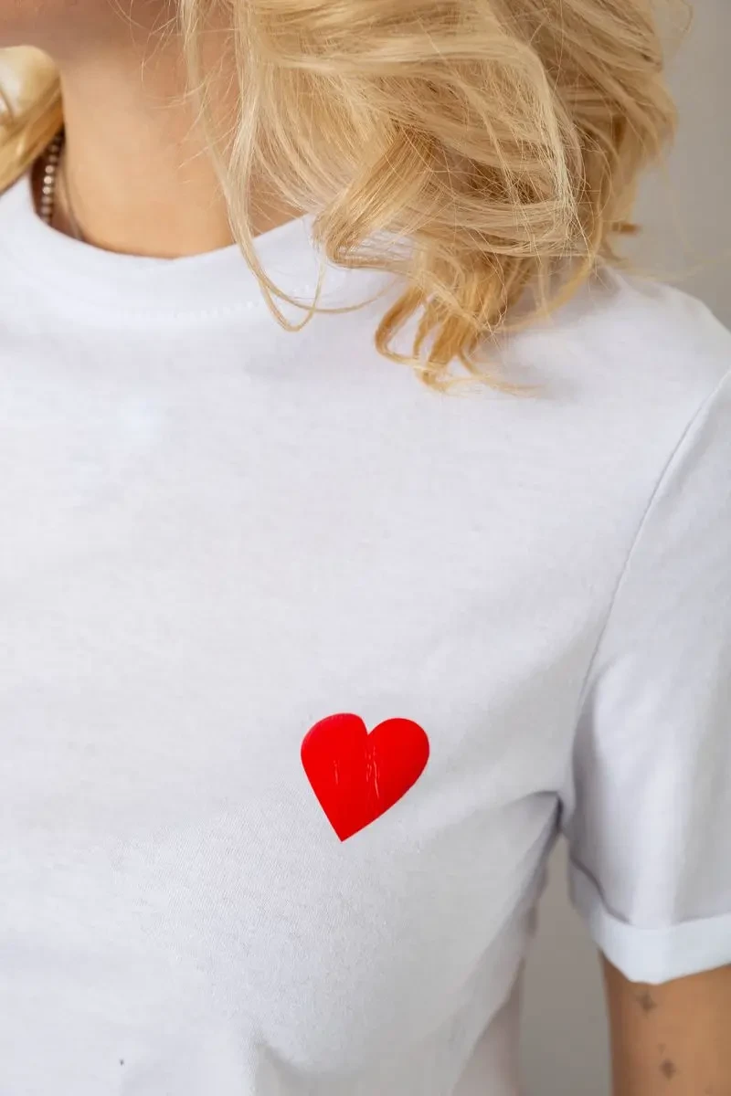 Футболка жіноча з принтом, колір білий, 238R57482 5