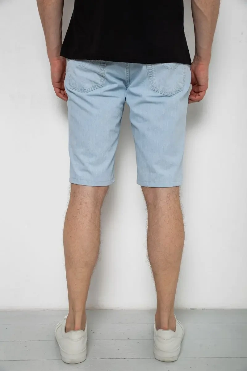 Шорти чоловічі джинсові, колір світло-блакитний, 238R2025 4