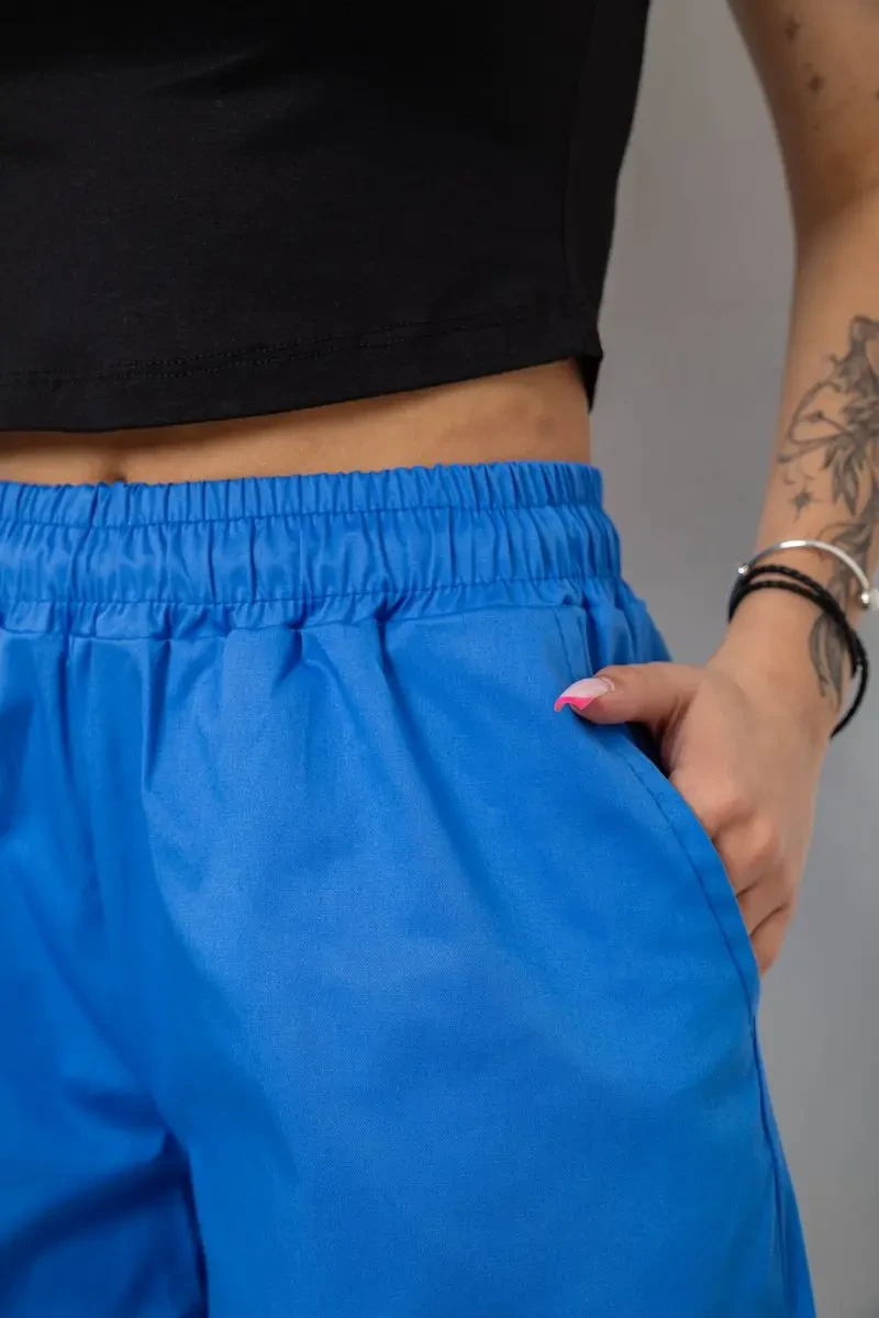 Шорти жіночі однотонні, колір електрик, 238R315 5