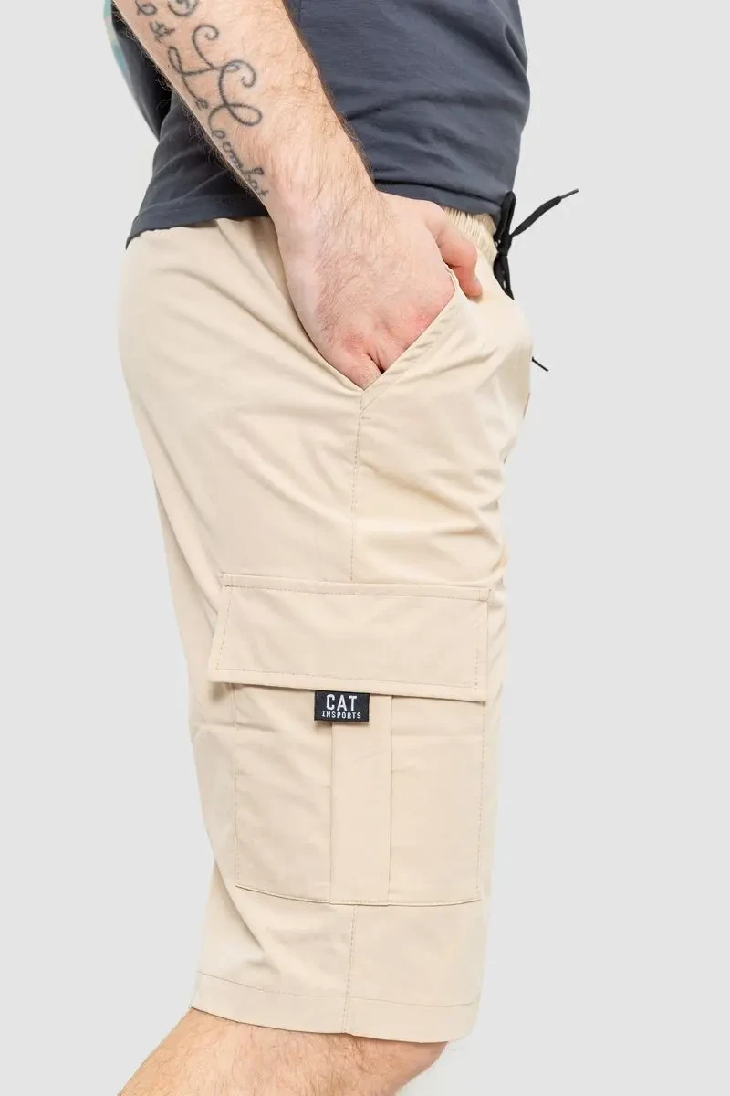 Шорти чоловічі, колір світло-бежевий, 214RBC113 3