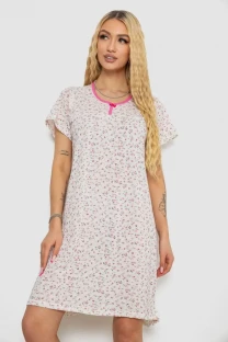 Нічна сорочка, колір біло-рожевий, 238R58367