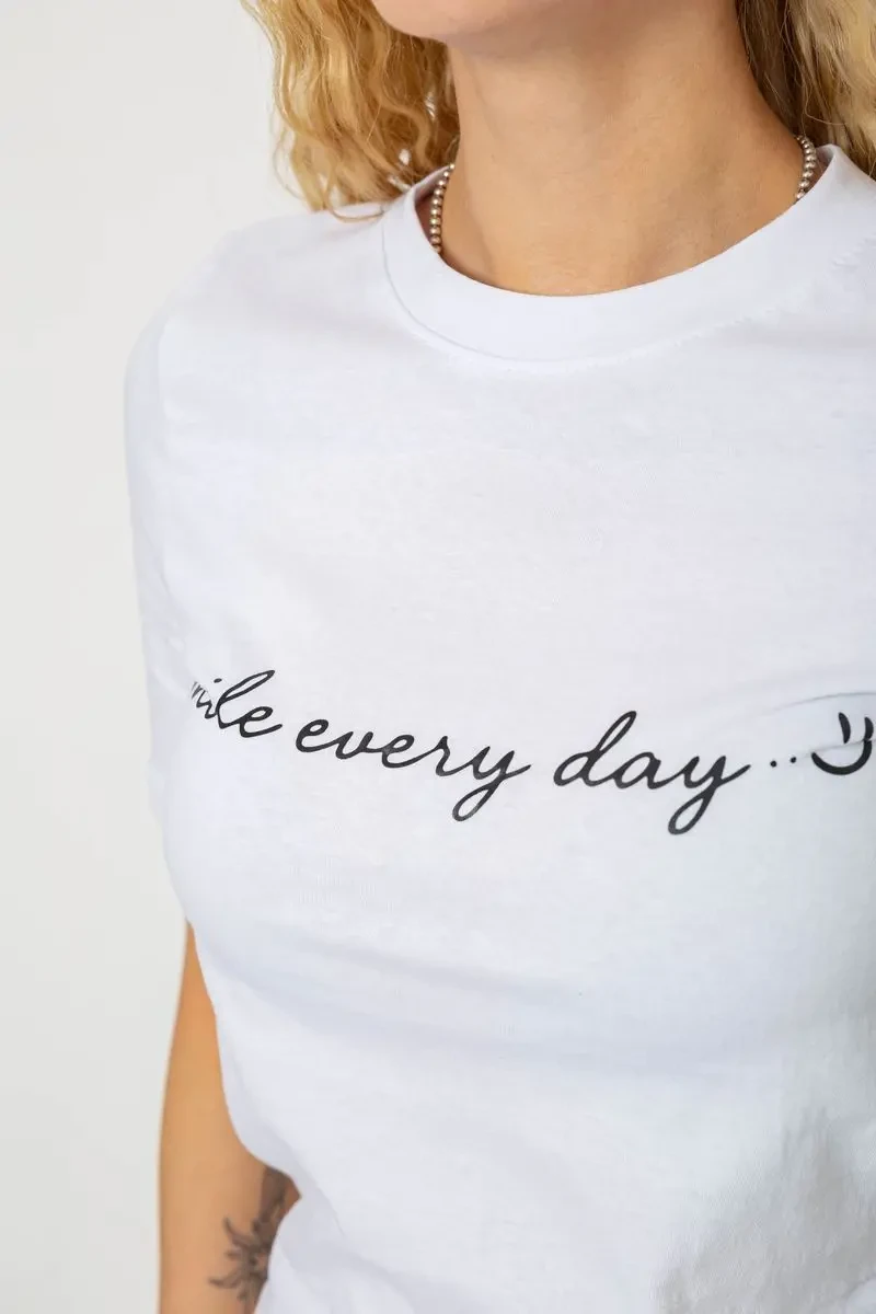 Футболка жіноча з принтом, колір білий, 241R130 5