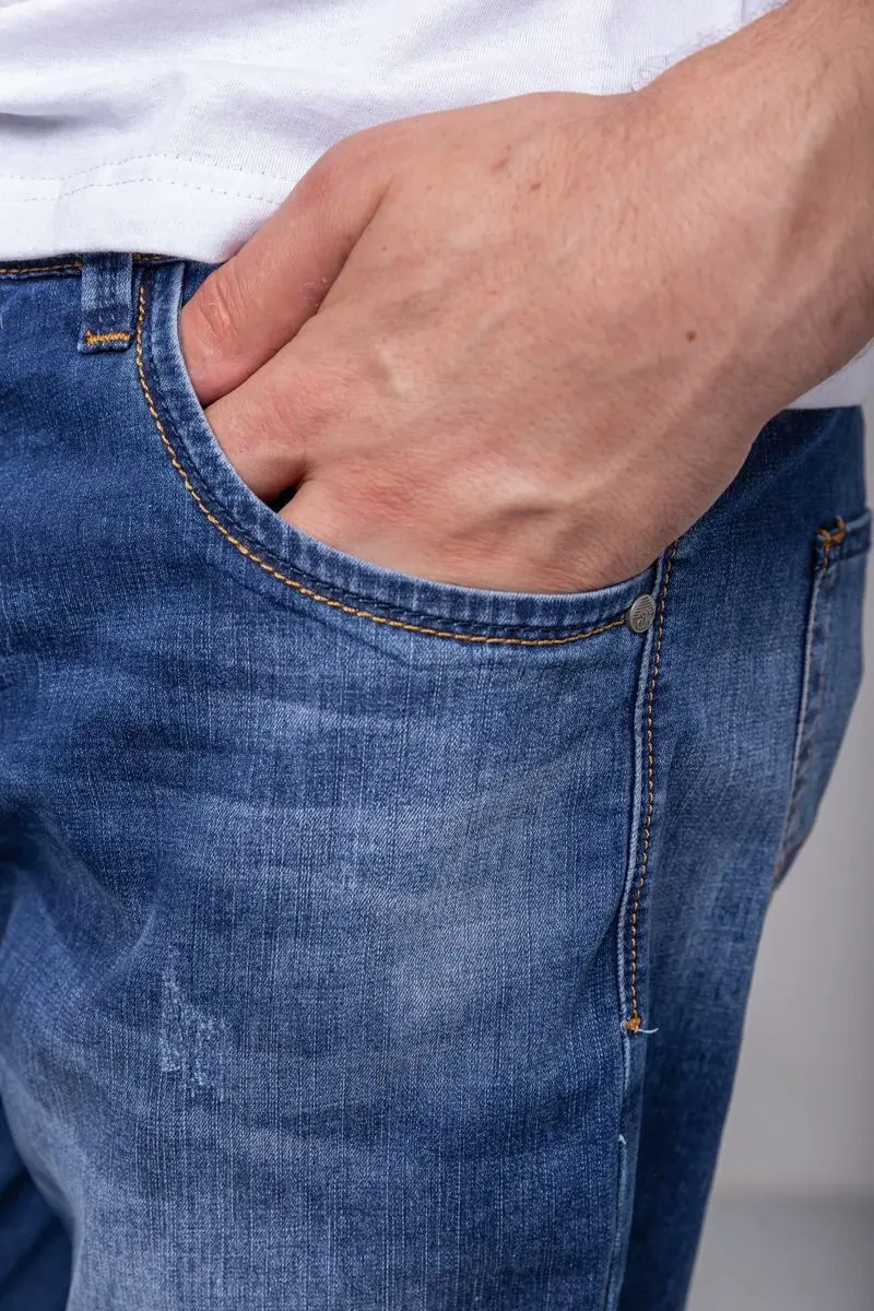 Джинсові шорти чоловічі, колір синій, 244R5A-047 6