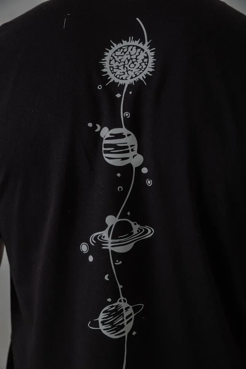 Футболка чоловіча з принтом, колір чорний, 241R1907 5