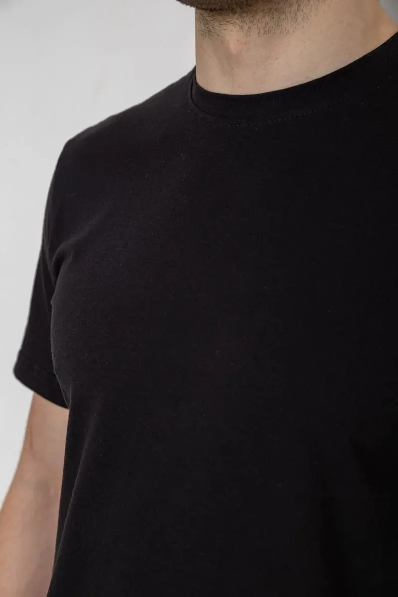 Футболка чоловіча з принтом, колір чорний, 241R1907 6