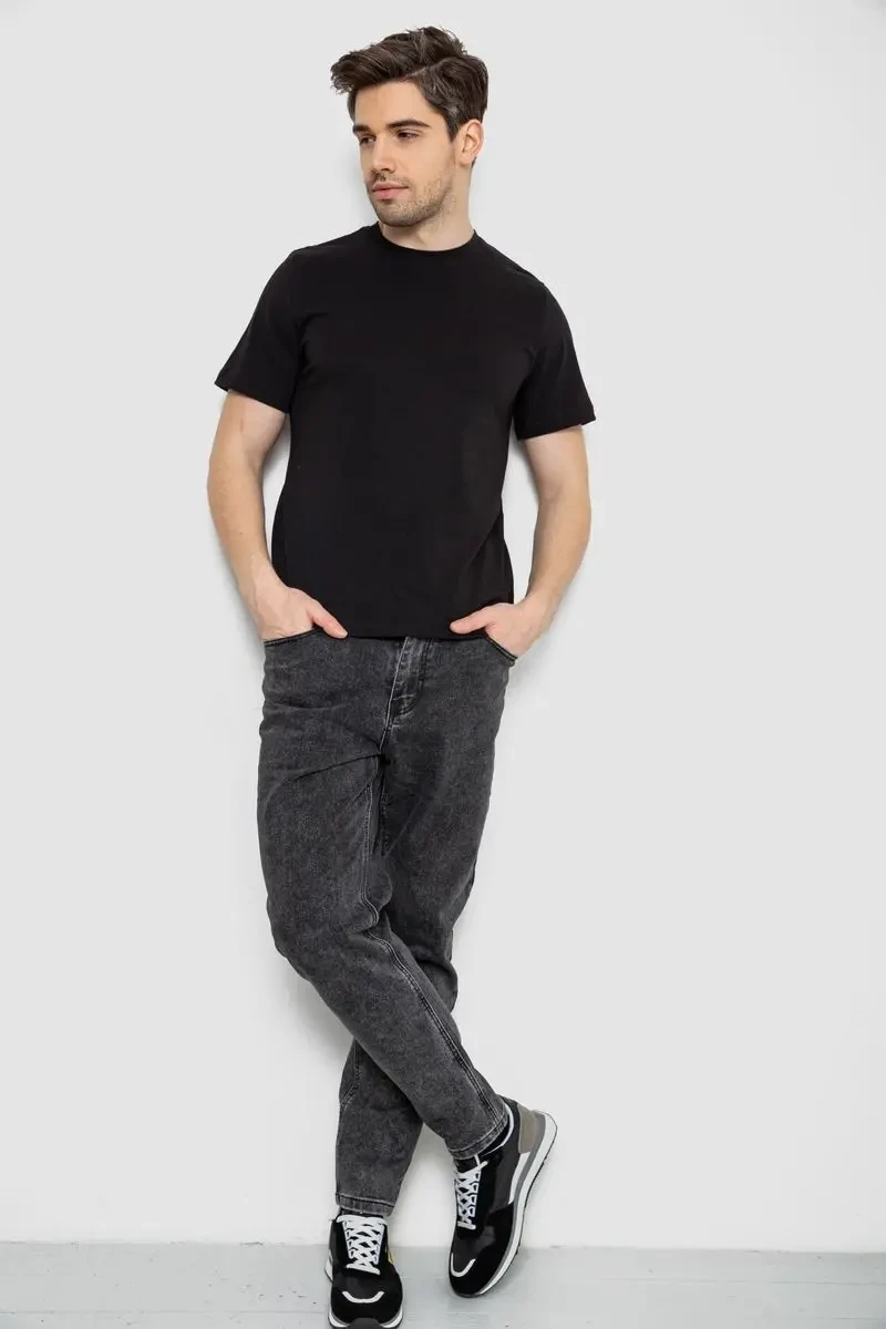 Футболка чоловіча з принтом, колір чорний, 241R1907 2