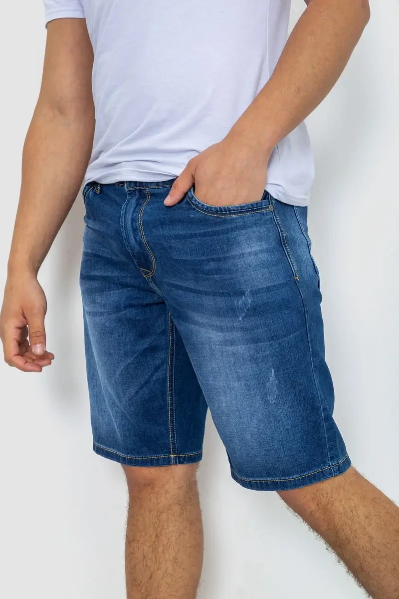 Джинсові шорти чоловічі, колір синій, 244R5A-050 3